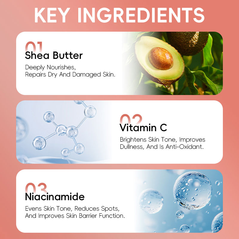 private label whitening shea butter body cream